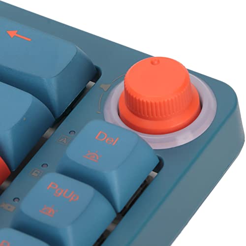 Jectse Gaming-Tastatur, 67 Tasten, Dreifach-Modi, Kabelgebundene, Kabellose -Tastatur mit Schlüsselabzieher, Mechanische Tastatur mit RGB-Hintergrundbeleuchtung, Ergonomische (Gelber Schalter) von Jectse