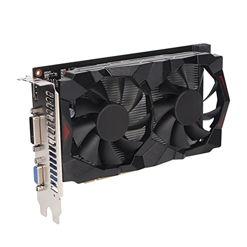 Jectse Grafikkarte, GTX750 2 GB GDDR5 128 Bit Gaming-Video-Grafikkarte mit Zwei Lüftern, Kernfrequenz 1020 MHz, 2560 X 1600 Auflösung, 3 Ausgangsanschlüsse Zur Wärmeableitung (GTX750 2 von Jectse