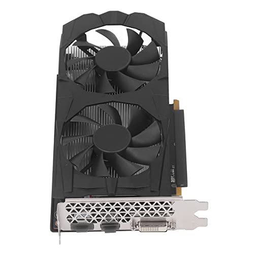 Jectse Grafikkarte, RX580 8G DDR5 256Bit Gaming-Video-Grafikkarte mit Zwei Lüftern, PCI Express 3.0 Gaming-Grafikkarte Unterstützt DVI HDMI Desktop-Gaming-Mining-Karte (RX580 8G D5) von Jectse