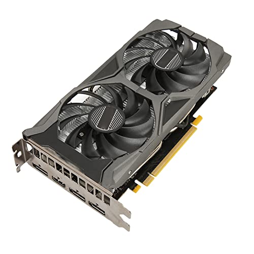 Jectse Grafikkarte für GeForce GTX 1660 SUPER, GTX1660S 6 GB Speicher GDDR6 1785 MHz 192 Bit Dual Fan Desktop-Grafikkarte Gaming-Grafikkarte von Jectse
