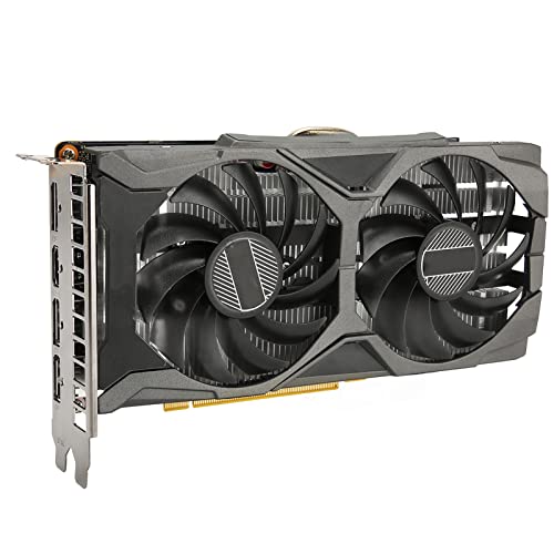 Jectse Grafikkarten, GTX1660S 6 GB GDDR6 1785 MHz 7680 X 4320 192-Bit-Computer-Grafikkarten Gaming-Grafikkarten mit Zwei Lüftern, 14000 MHz Speicherfrequenz von Jectse