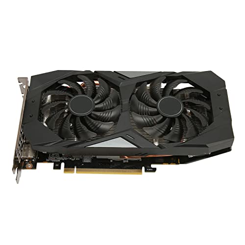 Jectse Grafikkarten, GTX1660Ti 6G GDDR6-Grafikkarte 192-Bit-Computergrafikkarten Gaming-Grafikkarten mit Zwei Lüftern, 4K-HDR-Technologie von Jectse