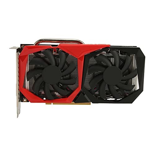 Jectse Grafikkarten, RTX2060 6G GDDR6 192Bit 7680x4320 Computergrafikkarten Gaming-Grafikkarten mit Zwei Lüftern, 14000MHz Speicherfrequenz von Jectse