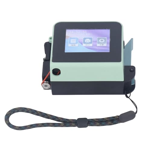 Jectse Handheld-Tintenstrahldrucker, 100-240-V-Tintenstrahlcodiergerät, 1200-mAh-Akku für Barcode-QR-Codes (EU-Stecker) von Jectse