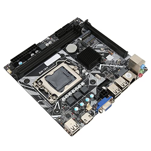 Jectse -ITX-Motherboard, H6 ME Dual-Channel-DDR3-Motherboard mit LGA 1155 CPU-Steckplatz, VGA, HDMI, WiFi M.2, NVME M.2, DEBUG Pin USB2.0 Gaming-Motherboard, PCIe 16X von Jectse