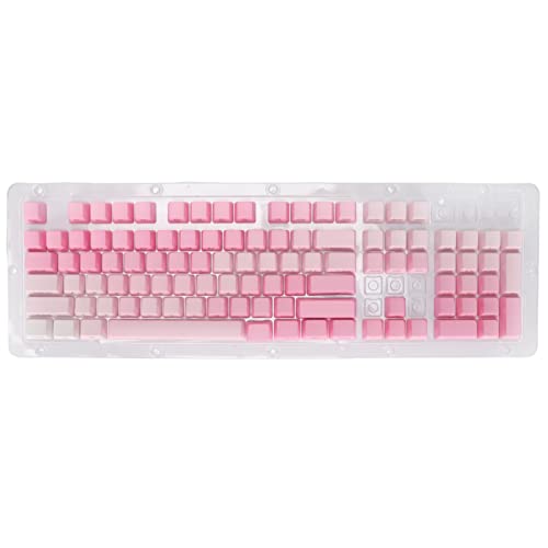 Jectse Individuelle Tastenkappen, 104 Tasten Dip Dyeing PBT Tastenkappen mit Undurchsichtiger Seitengravur, Ergonomische Tastaturtastenkappen für 61 87 104 Mechanische Tastatur von Jectse