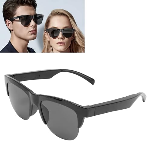 Jectse Intelligente Brille, AI Smart Bluetooth -Sonnenbrille in Mikrofon und Lautsprecher Eingebaut, Schnelle Ladung Im Outdoor -Sport -Sonnenbrillen mit Musik und Call Control für von Jectse