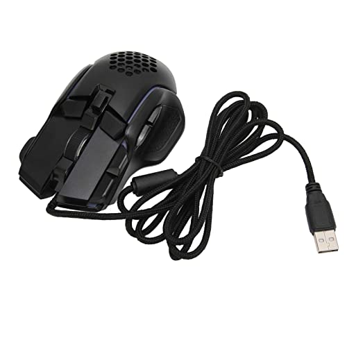 Jectse Kabelgebundene Gaming-Maus, Ergonomische RGB-USB-kabelgebundene Mechanische Maus 12800 DPI Optische Gaming-Maus mit 10 Programmierbaren Tasten 13 Hintergrundbeleuchtungsmodi für von Jectse