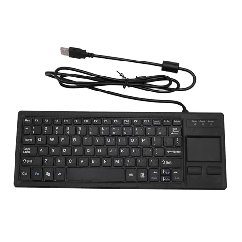 Jectse Kabelgebundene Tastatur mit Trackpad, Industrietastatur mit X-Scherenfuß, wasserdichte, Tragbare USB-Kompakttastatur, für an den PC Angeschlossene Fernseher, Laptops und Tablets Jectse Kabelgebundene Tastatur mit Trackpad, Industrietastatur mit X-Scherenfuß, wasserdichte, Tragbare USB-Kompakttastatur, für an den PC Angeschlossene Fernseher, Laptops und Tablets von Jectse