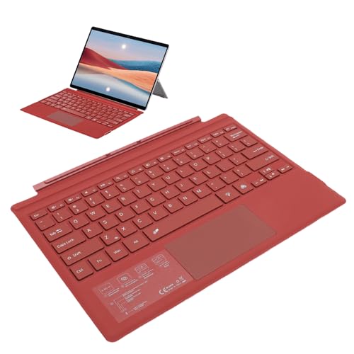 Jectse Kabellose Bluetooth-Tastatur für Surface, Mehrfarbige Magnetische Abnehmbare Tastatur mit Hintergrundbeleuchtung und Touchpad, Wiederaufladbare Tablet-Tastatur für Surface Pro von Jectse