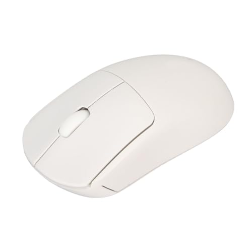 Jectse Kabellose Gaming-Maus, Geringer Stromverbrauch, Plug-and-Play, Batteriebetrieben, 1200 DPI, 2,4 G, Gummi-Scrollrad für PC-Desktop für Mädchen (White) von Jectse