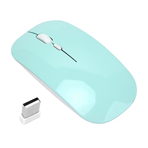 Jectse Kabellose Maus, 2 Modi BT 5.0 und 2.4G Wireless Slim Portable 3-Stufen-Einstellung DPI Optische Maus Stummschalten von Computermäusen mit Nano-Empfänger für Notebook, PC, Laptop, von Jectse