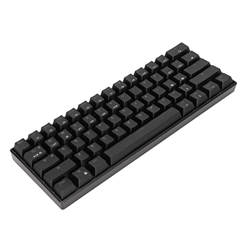 Jectse Kabellose Tastatur, 61 Tasten 2,4 G -Tastatur mit Typ-C-Schnittstelle und Tastenkappen-Entferner, Tragbare Ergonomische Mechanische Tastatur für Gaming (Roter Schalter) von Jectse