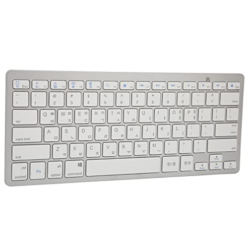 Jectse Kabellose Tastatur, 78 Tasten, Ultraschlanke Tragbare Computertastatur, Ergonomische -Tastatur für Android für OS X für IOS für Windows (Koreanisch) von Jectse