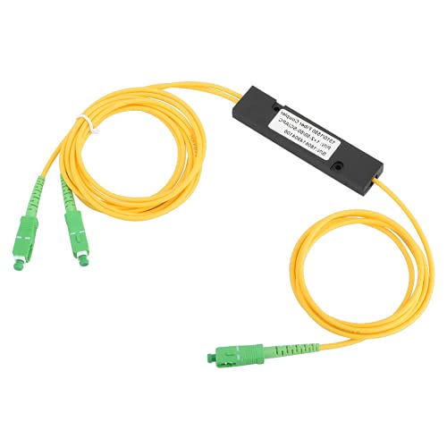 Jectse LWL-Splitter,SC APC 1X2 PLC Singlemode LWL-Splitter,UPC-PCL-Splitter,Optischer Splitter für CATV, FTTH, FOS, Ideal für Passives Optisches Netzwerk von Jectse