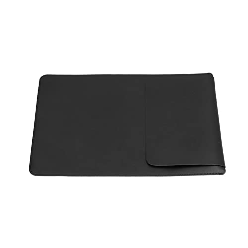 Jectse Laptophülle Tasche 13 Zoll Laptoptasche mit 2 Aufbewahrungstaschen und 3 Aufwicklern für 13,3 Zoll Laptop Notebook (Schwarz) von Jectse