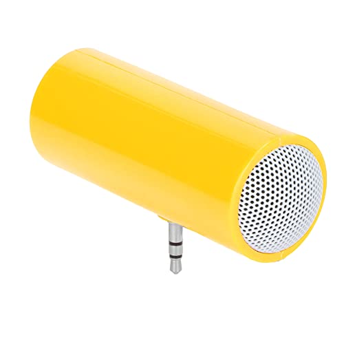 Jectse -Lautsprecher, 3,5-mm-Klinken-Stereo-Lautsprecher Tragbarer Kabelloser Plug-in-Lautsprecher Musik-Player für Mobiltelefone und Tablets(Gelb) von Jectse