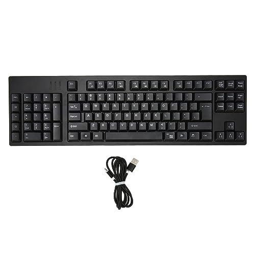 Jectse Linkshänder-Tastatur mit 109 Tasten, USB-Kabel 2 HUB fürXP 7 8 10, Linkshänder-Design, Scherentaste, Plug-and-Use von Jectse