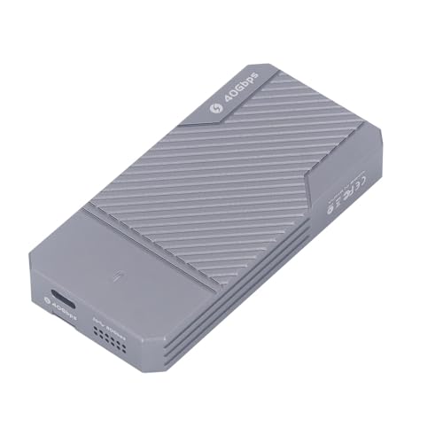 Jectse M.2 NVMe SSD-Gehäuse, Hochgeschwindigkeits-USB4.0-Aluminiumlegierung, 40 Gbit/s, 4 TB Kapazität, Kompatibel mit Typ C, 2280 SSD, für Win, für, für OS X Laptop von Jectse