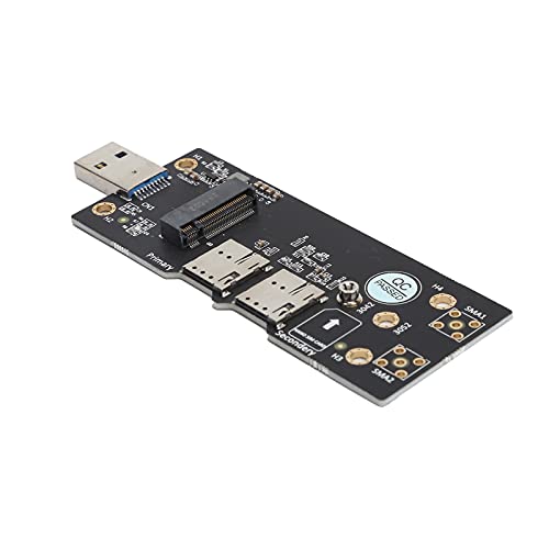 Jectse M.2 auf USB 3.0 Adapter, M.2 Key B Modulkarte auf USB 3.0 Adapter mit SIM-Karten-Steckanschlüssen, Plug & Play, für 2G/3G/4G/5G M.2 -Karten. von Jectse