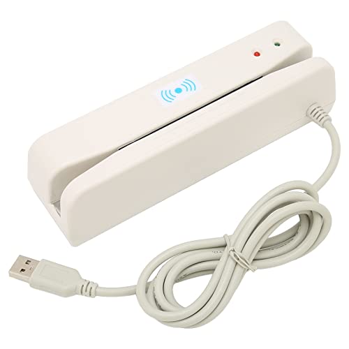 Jectse Magnetkartenleser, Streifenkartenleser mit USB-Kabel, Professioneller Kreditkartenleser Swiper für Banking-System, Zwei-Wege-Swiping Jectse Magnetkartenleser, Streifenkartenleser mit USB-Kabel, Professioneller Kreditkartenleser Swiper für Banking-System, Zwei-Wege-Swiping von Jectse