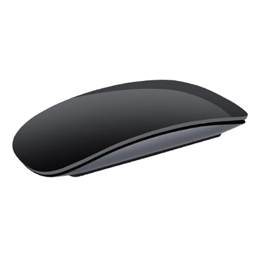 Jectse Maus, Universelle Dünne Gebogene Kabellose Maus USB C Wiederaufladbar Optischer Touch für Laptop (Black) von Jectse