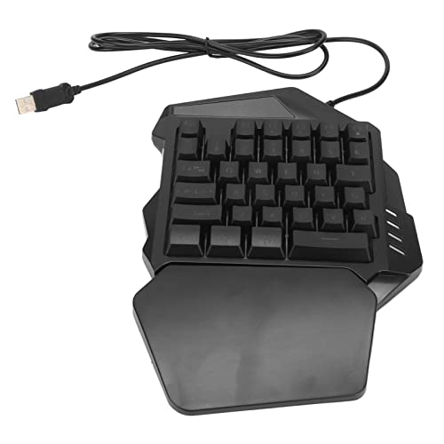 Jectse Mechanische Einhand-Gaming-Tastatur mit 35 Tasten, Tastatur mit RGB-Hintergrundbeleuchtung, Programmierbare Makrotastatur, Plug-and-Play-USB-35-Tasten-Tastatur für von Jectse