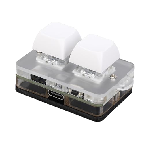 Jectse Mechanische Mini-Gaming-Tastatur mit 2 Tasten, Programmierbare RGB-Makrotastatur, Kabelgebundene Bluetooth-Verbindung, Blue-Switch-Hot-Swap-Tastaturen Jectse Mechanische Mini-Gaming-Tastatur mit 2 Tasten, Programmierbare RGB-Makrotastatur, Kabelgebundene Bluetooth-Verbindung, Blue-Switch-Hot-Swap-Tastaturen von Jectse
