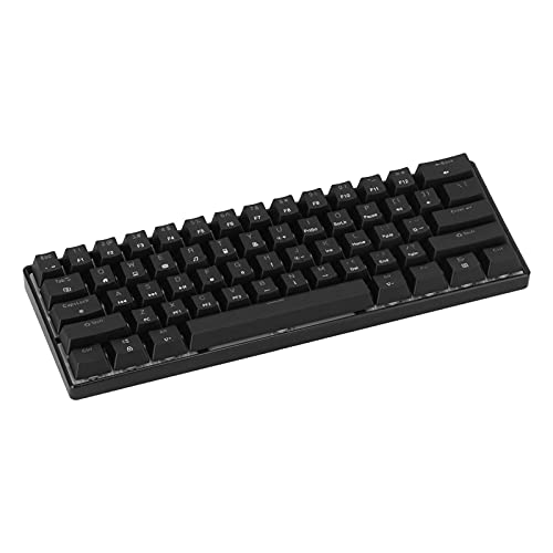 Jectse Mechanische Tastatur, 61 Tasten RGB-Tastatur mit Hintergrundbeleuchtung und 1,6 M USB-Kabel, Tragbare Ergonomische Gaming-Tastatur für Computer, PC, Laptop von Jectse