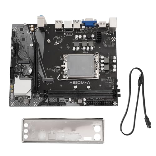 Mining Motherboard, H610M-A DDR4 Speicher Gigabit Ethernet ATX Motherboard für LGA1700 12/13/14 Gen CPU, Unterstützung M.2 NVME, PCIe 3.0 X16, PCIe 3.0 X1, USB3.0 Schnittstelle, von Jectse