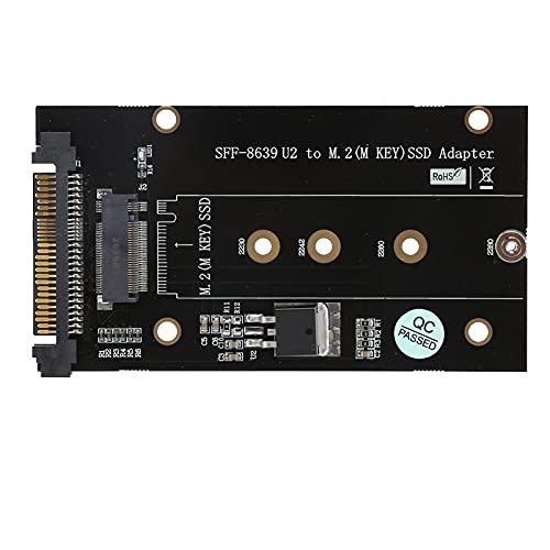 Jectse NGFF M.2 Key M SSD zu SFF-8639 Adapter,M.2 SSD Convert Adapter,Vier-Kanal-Version des -Express Interface Adapter Boards,Mainboard Ersatz für Ultrabook von Jectse