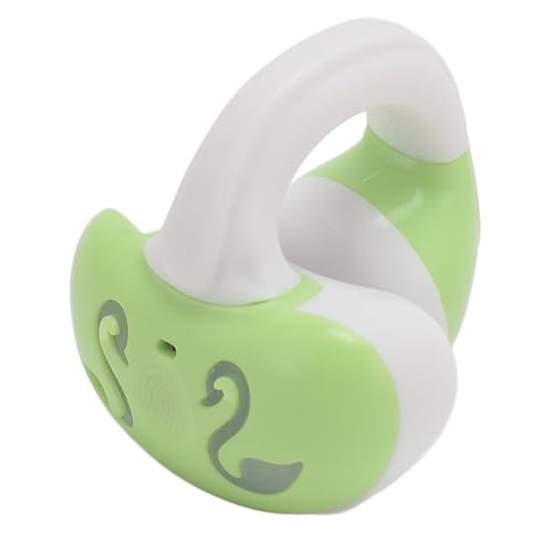 Jectse Offene Ohrclip-Kopfhörer, Kabellose Knochenleitungs-Ohrhörer Bluetooth 5.3, Geräuschreduzierung, Einzelohrclip-Sport-Ohrhörer für Musikanrufe Beim Laufen, Radfahren (Gras-Grün) von Jectse