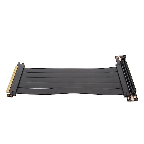 Jectse PCIE 4.0 X16 Riser-Kabel, 90 Grad Abgeschirmte Erweiterungskarte, Breite Kompatibilität mit GPU der RTX 40-Serie, RDNA 3-GPU der RX 7000-Serie, Einfache Installation, (Black) von Jectse