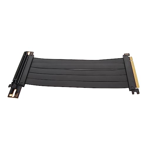 Jectse PCIE 4.0 X16 Riser-Kabel, Hochgeschwindigkeits-Riser-Kabel PCIE 4.0-Verlängerungskabel Universelles 90-Grad-GPU-Verlängerungskabel für RTX 4090 (40cm) von Jectse