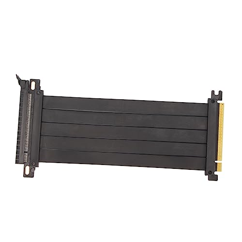 Jectse PCIe 4.0 X16 Riser-Kabel, 180 Grad PCIe 4.0-Verlängerungskabel, Flexibles Extender-Riser-Kabel, PCIe 4.0 X16-Verlängerungskabel für Grafikkarte (40cm) von Jectse