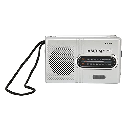 Jectse Radios Tragbares AM FM, 5 W Lautsprecher Tragbares Taschen-Transistorradio mit Kopfhöreranschluss, Batteriebetriebenes Taschenradio für Senioren, Zuhause, Büro von Jectse