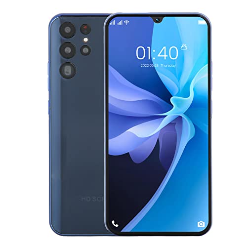 Jectse S22 Ultra 5G Smartphone, 6,4 Zoll entsperrtes Android Smartphone, 4GB RAM 64GB ROM Dual SIM Dual Standby, blaues entsperrtes Handy für Android 11, 6000mAh Akku von Jectse