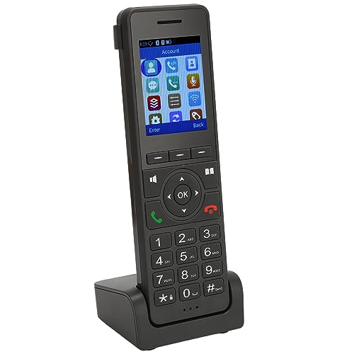 Jectse Schnurloses Telefon für zu Hause, Mobiles Tragbares WLAN-Festnetztelefon mit Anrufbeantworter, 4G-VOIP-Telefon für Heimbüro, Schule, Hotel, 2,4-Zoll-Farbbildschirm, 1600-mAh-Akku von Jectse