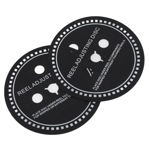 Jectse Spulen-Einstellscheibe, Stoßfester Nab-Adapter-Abstandshalter, Verbessert die Signalübertragung, Einfache Installation, 2 Stück, Schwarz, für Spulen-zu-Spulen-Band (0,7 mm) von Jectse