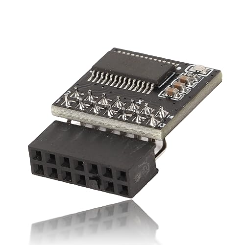 Jectse TPM2.0 Modul, 14 Pin 2 * 7P MSI TPM Modul für Win 7 64bit, für Win 8.1 32 64bit, für Win 10 64bit 2.0mm Space Encryption Security Board, Schutzmodul von Jectse