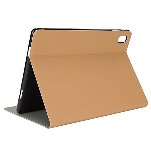 Jectse Tablet-Hülle, 10,5-Zoll-Lederhülle für Coolpix X-Spiele-Tablet, Slim Stand Hard Back Shell-Schutzhülle, Einfache Business-Leder-TPU-Tablet-Hülle(Gold) von Jectse