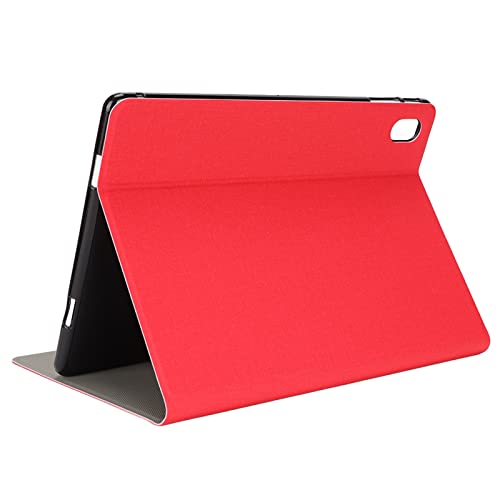 Jectse Tablet-Hülle, 10,5-Zoll-Lederhülle für Coolpix X-Spiele-Tablet, Slim Stand Hard Back Shell-Schutzhülle, Einfache Business-Leder-TPU-Tablet-Hülle(Rot) von Jectse