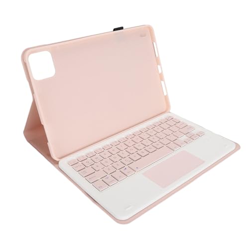 Jectse Tastatur-Schutzhülle, Magnetisch, Abnehmbare Tastatur, 32,8 Fuß Reichweite, Tastaturhülle, 280 MAh Akku mit Touchpad für 6 6 Pro (PINK) von Jectse