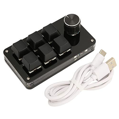 Jectse Tastatur mit 6 Tasten, USB-Tastatur mit 6 Tasten, Mechanische Gaming-Tastatur mit Knöpfen, Programmierbare HID-DIY-Tastatur, RGB-OSU-Gaming-Tastatur für Gaming Office Jectse Tastatur mit 6 Tasten, USB-Tastatur mit 6 Tasten, Mechanische Gaming-Tastatur mit Knöpfen, Programmierbare HID-DIY-Tastatur, RGB-OSU-Gaming-Tastatur für Gaming Office von Jectse
