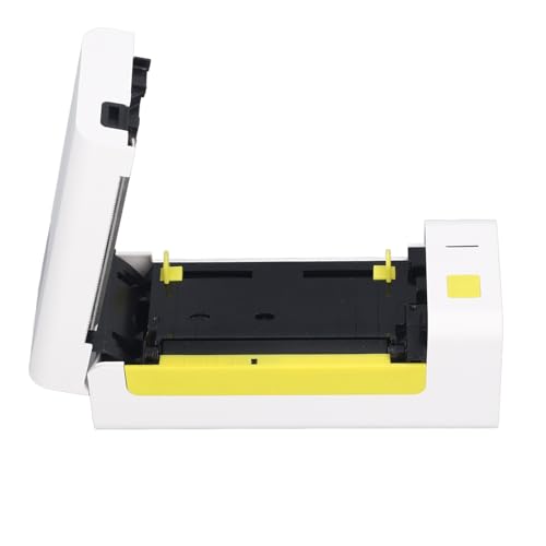 Jectse Thermo-Etikettendrucker, AC100–240 V, Kabelloser Thermo-Versandetikettendrucker, Klarer Druck, USB-Kabel für Express-Lieferung (EU-Stecker) von Jectse