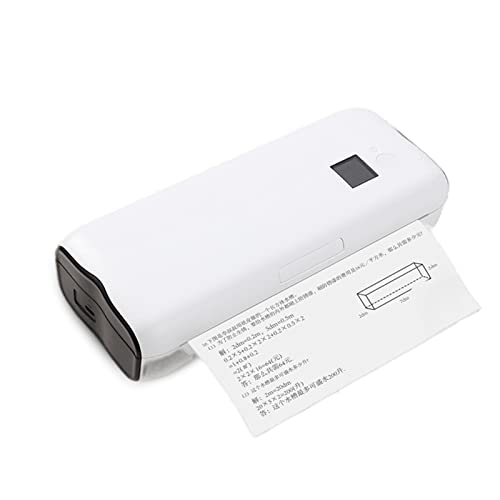 Jectse Thermo-Etikettendrucker, kabelloser tragbarer -Thermodrucker mit 216 mm Breite, A4-Papier, tintenloser Desktop-Thermobondrucker für das Home Office Shop für Android für OS-Telefone von Jectse