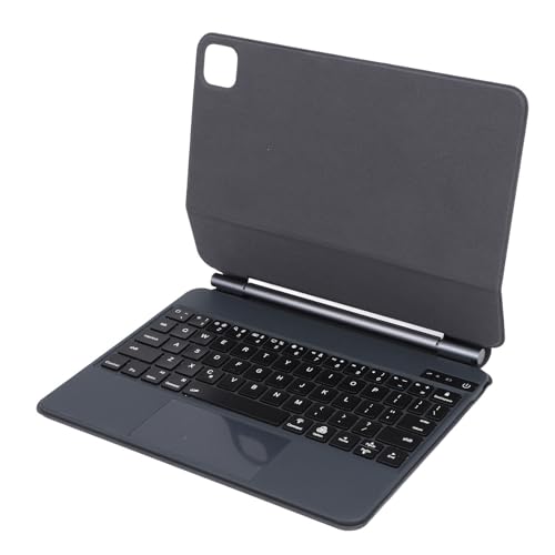 Jectse TouchPad-Tastaturhülle für Pro 11-Zoll-Tablet, Abnehmbare Folio-Tastaturabdeckung mit Hintergrundbeleuchtung, Magnetisch Haftende Tablet-Hülle mit Leiser Tastatur, (Grey) von Jectse