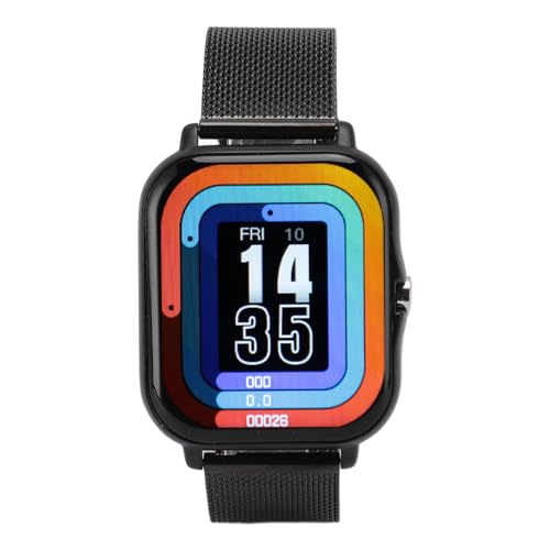 Jectse Touchscreen-Uhr, Sport-Smartwatch, Leicht, IP68, Wasserdicht, Schweißfest, Uhr für, für Damen und Herren (Black) von Jectse