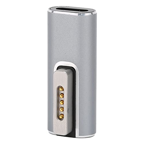 Jectse USB-C-Magnetadapter, Magnetischer USB-C-Adapter Gerade mit PD-Schnellladung, 5 A, Rechtwinkliger Magnetischer USB-C-Adapter für OS X-Laptops (USB-C-auf-Magnet-Adapter) von Jectse