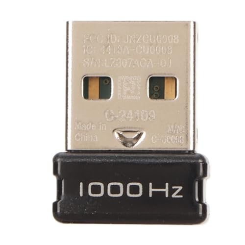 Jectse USB-Mausempfänger für Logitech, 2,4-GHz-Wireless-Technologie, Stabiler Signal-Mausempfängeradapter für Logitech G700 G700S Wireless-Maus, Plug and Play von Jectse